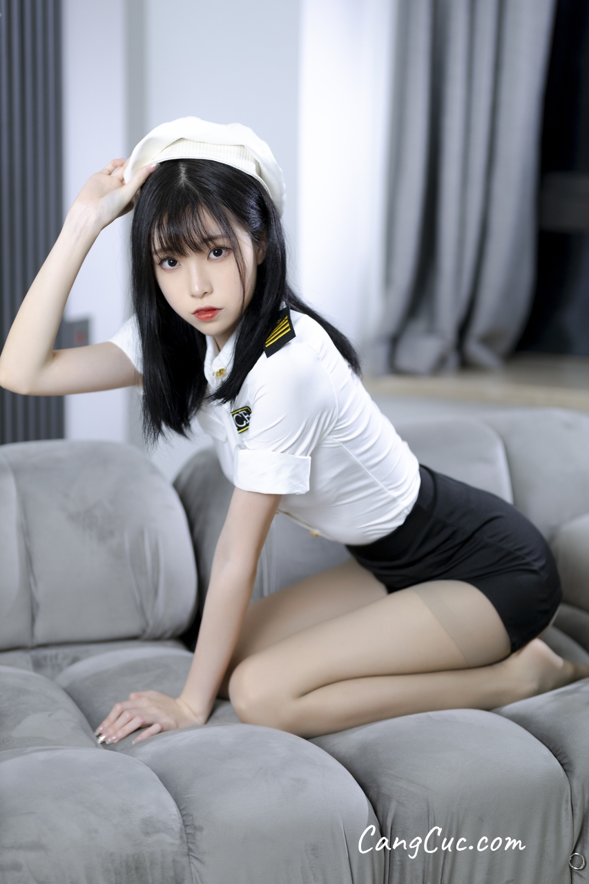 Coser@许岚LAN – 灰丝制服